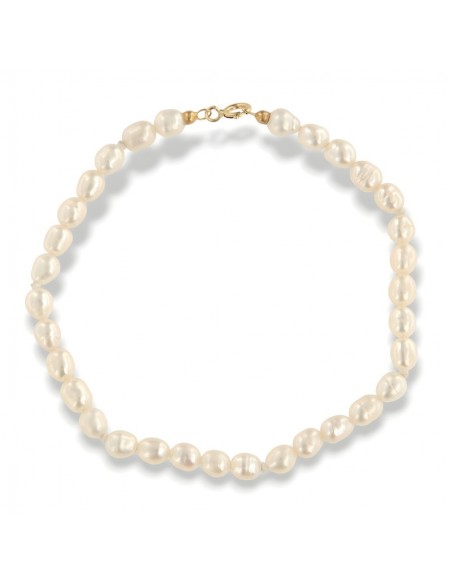 Bracciale Perle Naturali Chiusura Oro Giallo [54f5e857]