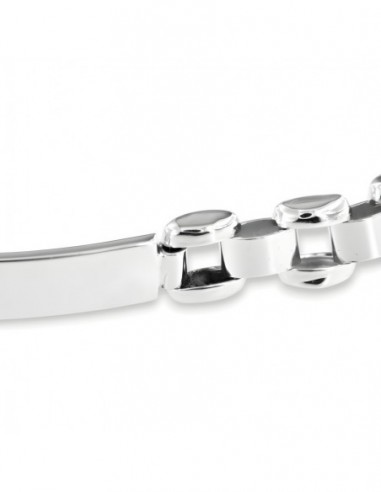 Bracciale Argento Rodiato Piastre Unite [4920afc0]