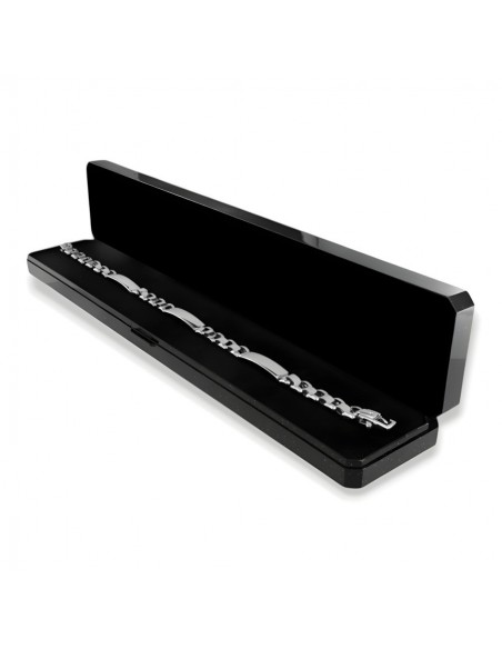 Bracciale Argento Rodiato Piastre Unite [224b6ad7]