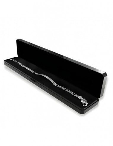 Bracciale Argento Rodiato Piastra 3+1 [57ef7571]