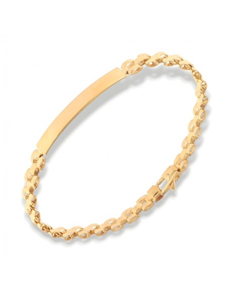 Bracciale Argento Dorato Piastra Centrale Jubilee [7d20d3a5]