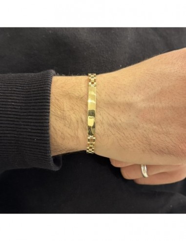 Bracciale Argento Dorato Piastra Centrale Jubilee [f064dfc7]