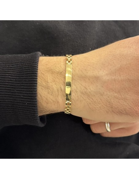 Bracciale Argento Dorato Piastra Centrale Jubilee [f064dfc7]