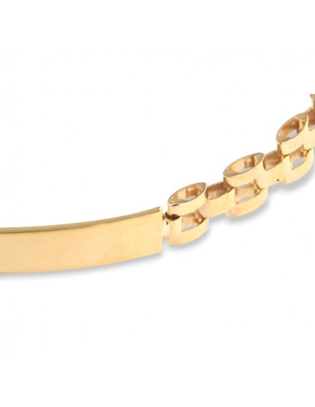 Bracciale Argento Dorato Piastra Centrale Jubilee [47791ec3]