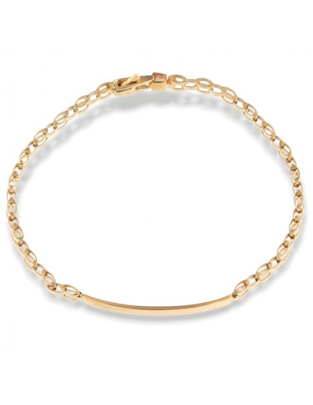 Bracciale Argento Dorato Piastra Centrale Jubilee [f53498d9]