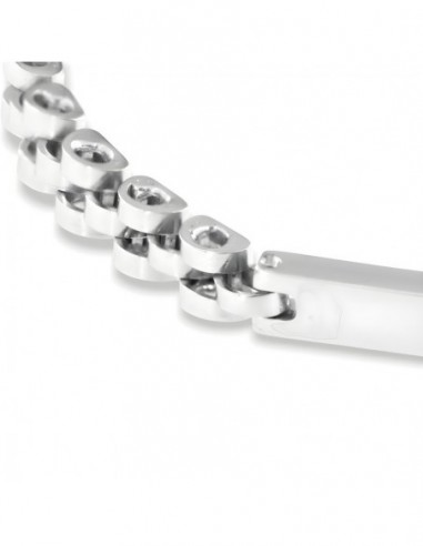 Bracciale Argento Rodiato Piastra Centrale Jubilee [c0d5c6c2]