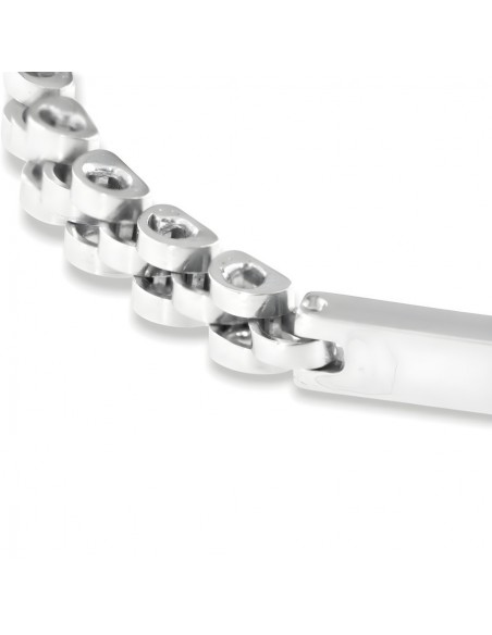 Bracciale Argento Rodiato Piastra Centrale Jubilee [c0d5c6c2]