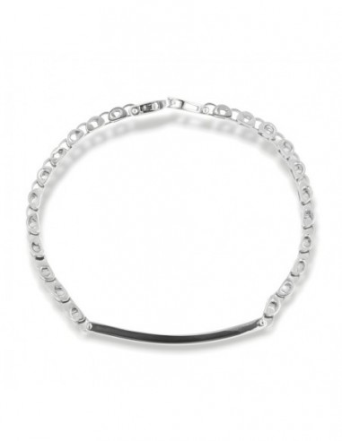 Bracciale Argento Rodiato Piastra Centrale Jubilee [729840d8]