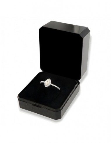 Anello Argento Rodiato Principessa Facny Ovale [7656cb69]