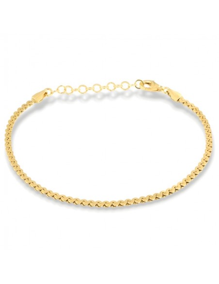 Bracciale Argento Dorato Intrecciato [1cad9b60]