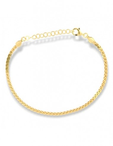 Bracciale Argento Dorato Intrecciato [abb05a64]