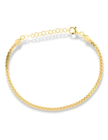 Bracciale Argento Dorato Intrecciato [abb05a64]