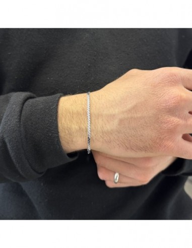 Bracciale Argento Rodiato Intrecciato [faa8e9ec]
