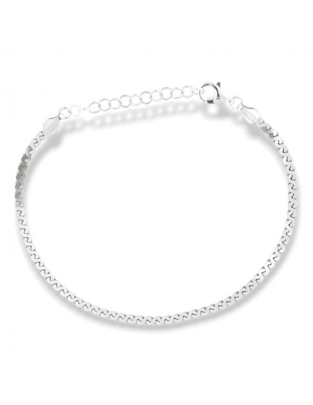 Bracciale Argento Rodiato Intrecciato [fff8aef2]