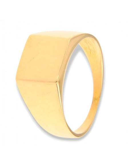 Anello Oro Giallo Chevalier Scudo Liscio [539a2513]