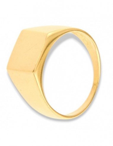 Anello Oro Giallo Chevalier Scudo Liscio [f253e1a3]