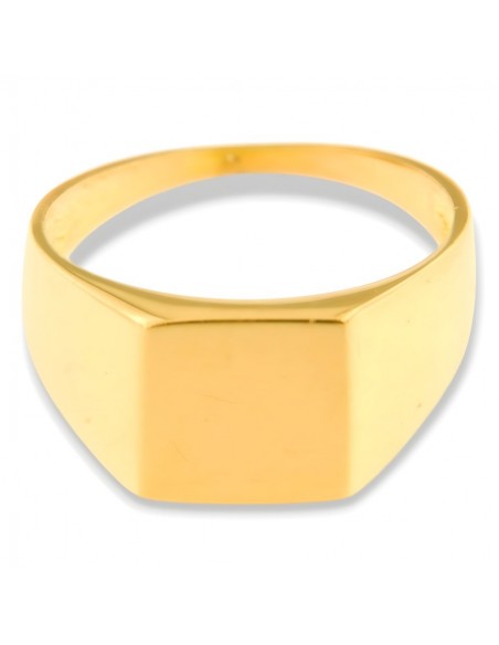 Anello Oro Giallo Chevalier Scudo Liscio [9c6863aa]