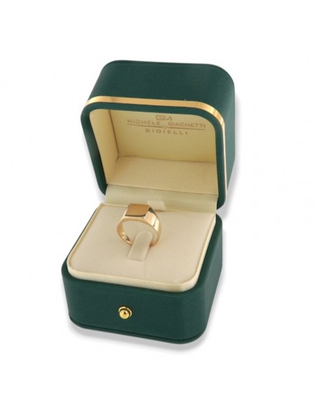 Anello Oro Giallo Chevalier Scudo Liscio [2b75a2ae]