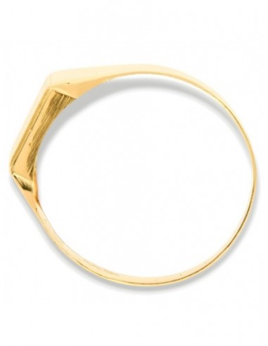 Anello Oro Giallo Chevalier Scudo Satinato Rettangolare [e86deeac]