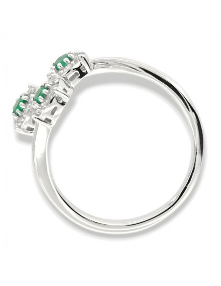 Anello Argento Rodiato Trilogy Magic Verde [98846076]