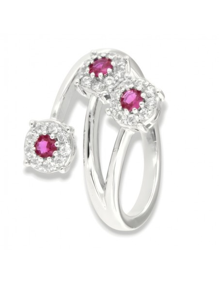 Anello Argento Rodiato Trilogy Magic Fucsia [e2e947b1]