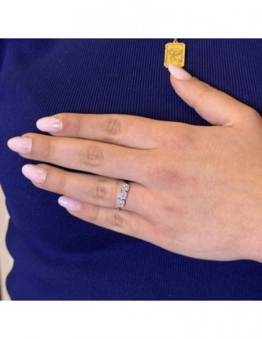 Anello Oro Bianco Trilogy Magic Zirconi Bianchi [107c92cd]