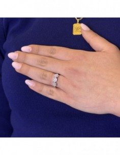 Anello Oro Bianco Trilogy Zirconi Bianchi [9c5189eb] 2