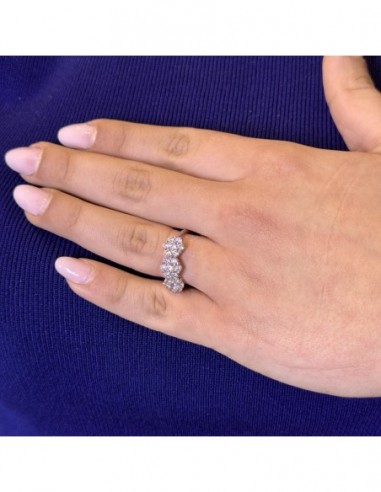 Anello Oro Bianco Trilogy Magic Zirconi Bianchi [ef797ba0]