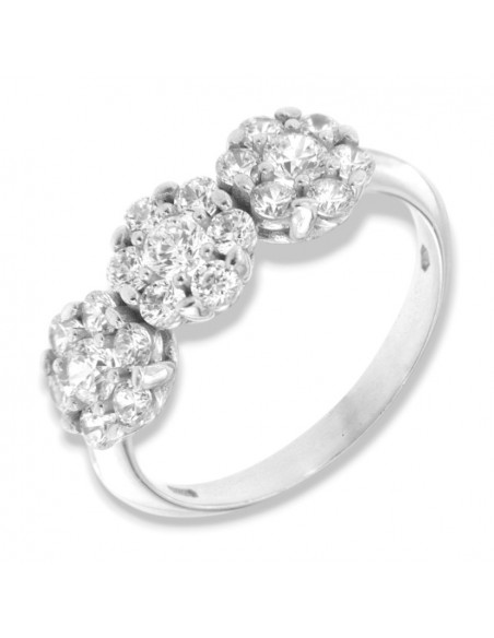 Anello Oro Bianco Trilogy Magic Zirconi Bianchi [5864baa4]