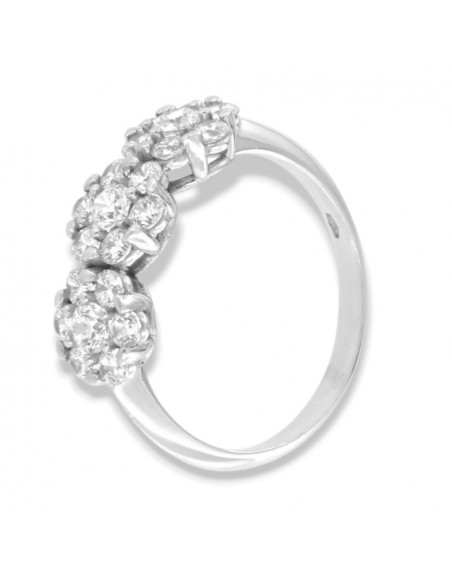 Anello Oro Bianco Trilogy Magic Zirconi Bianchi [5d34fdba]