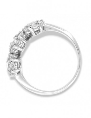 Anello Oro Bianco Trilogy Magic Zirconi Bianchi [ea293cbe]