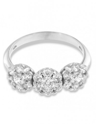 Anello Oro Bianco Trilogy Magic Zirconi Bianchi [330f7fb3]