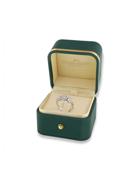 Anello Oro Bianco Trilogy Magic Zirconi Bianchi [8412beb7]