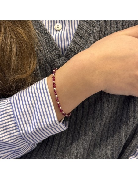 Bracciale Argento Rodiato Sfere Sfaccettate [08a2fb05]