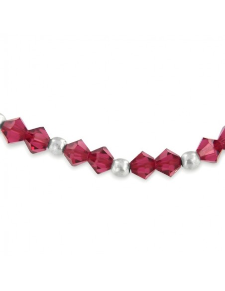 Bracciale Argento Rodiato Sfere Sfaccettate [bfbf3a01]