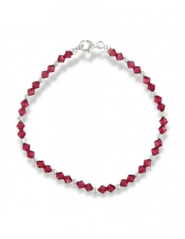 Bracciale Argento Rodiato Sfere Sfaccettate [0df2bc1b]