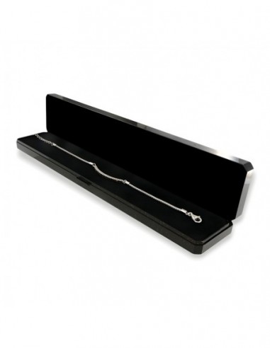 Bracciale Argento Rodiato Popcorn Zirconi Neri [4af2dc67]
