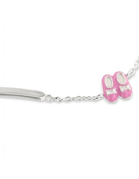 Bracciale Argento Rodiato Neonato Scarpe Danza [b2d5d3a5]