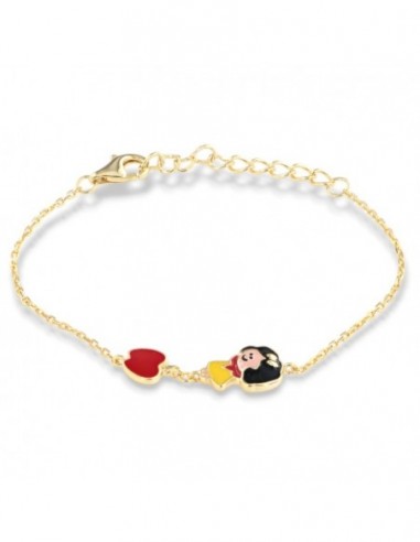 Bracciale Argento Dorato Neonato Fiaba [14ffebb3]