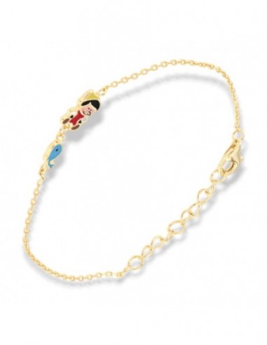 Bracciale Argento Dorato Neonato Marionetta [8642bf6a]