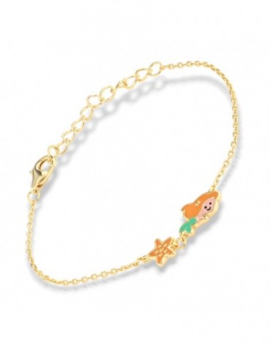 Bracciale Argento Dorato Neonato Sirenetta [315f7e6e]