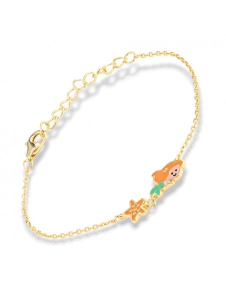 Bracciale Argento Dorato Neonato Sirenetta [315f7e6e]