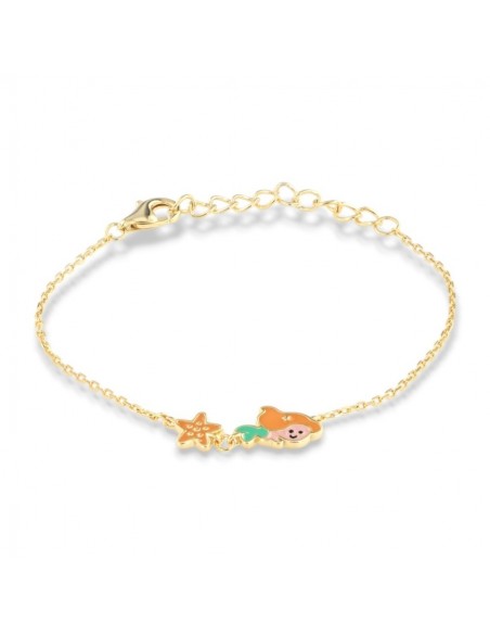 Bracciale Argento Dorato Neonato Sirenetta [ca519e59]