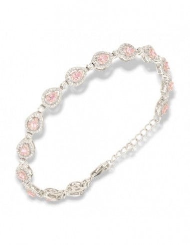 Bracciale Argento Rodiato Principessa Rosa Goccia [d06d262c]