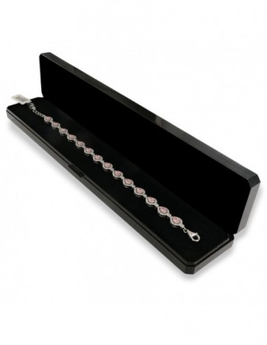 Bracciale Argento Rodiato Principessa Rosa Goccia [58ded6dd]