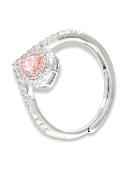 Anello Argento Rodiato Principessa Rosa Goccia [911f8cba]