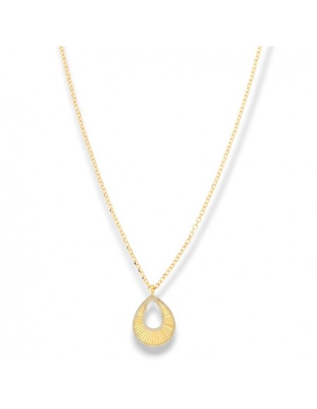 Collana Oro Giallo Pendente Bordi Diamantati Oro Bianco [b58fbb94]
