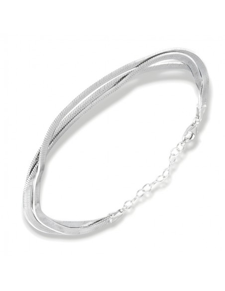 Bracciale Argento Rodiato Coda Di Topo [8fdb2bf2]