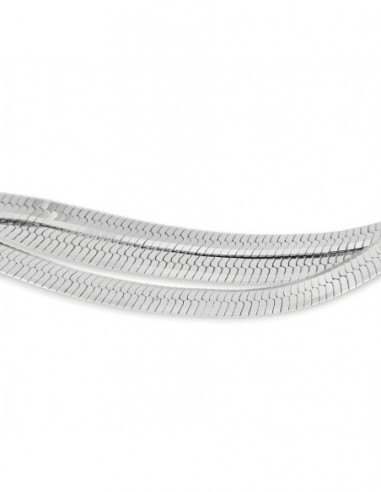 Bracciale Argento Rodiato Coda Di Topo [d3e084f1]