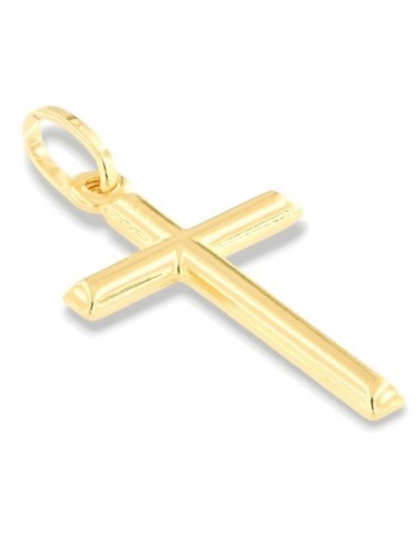 Ciondolo Oro Giallo Croce Liscia 1,17 Grammi [3901fa83]